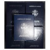 1998-2001, 2005 PROOF ASE BOXES W/ COA 1998-2001, 2005 PROOF ASE BOXES W/ COA