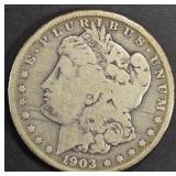 1903-S MORGAN DOLLAR VG 1903-S MORGAN DOLLAR VG