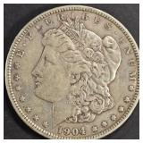 1904 MORGAN DOLLAR XF 1904 MORGAN DOLLAR XF