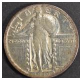 1919 STANDING LIBERTY QUARTER VF CLEANED