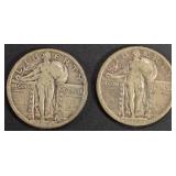 1918-P,S STANDING LIBERTY QUARTERS FINE