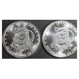 (2) 1 OZ .999 SILVER DONï¿½T TREAD ON ME ROUNDS