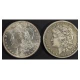 1881-S XF & 1883-O AU/BU MORGAN DOLLARS 1881-S XF & 1883-O AU/BU MORGAN DOLLARS