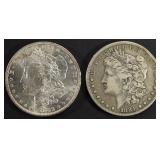 1881-S XF & 1883-O AU/BU MORGAN DOLLARS