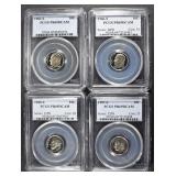 COLLECTORS LOT GRADED ROOSEVELT DIMES