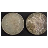 1879-S BU & 1880-S AU MORGAN DOLLARS 1879-S BU & 1880-S AU MORGAN DOLLARS