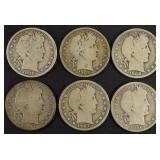 COLLECTORS LOT BARBER HALF DOLLARS COLLECTORS LOT BARBER HALF DOLLARS