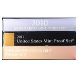 (1) 2010-2011, (1) 2013 US PROOF SETS