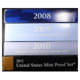 2008-11 US PROOF SETS 2008-11 US PROOF SETS