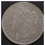 1891-O MORGAN DOLLAR XF 1891-O MORGAN DOLLAR XF