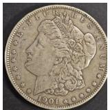 1901 MORGAN DOLLAR XF