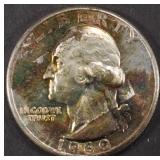 1960 WASHINGTON QUARTER GEM BU COLOR