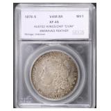 1878-S MORGAN DOLLAR VAM-8A SEGS XF-45