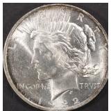 1922-D PEACE DOLLAR GEM BU