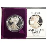 1991 PROOF AMERICAN SILVER EAGLE OGP