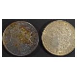1898 BU & 1921-S AU MORGAN DOLLARS 1898 BU & 1921-S AU MORGAN DOLLARS
