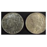 1922-D BU & 1923 AU PEACE DOLLARS BU 1922-D BU & 1923 AU PEACE DOLLARS BU