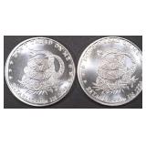 (2) 1 OZ .999 SILVER DONï¿½T TREAD ON ME ROUNDS