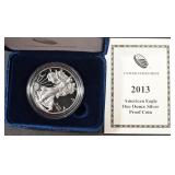 2013  PROOF AMERICAN SILVER EAGLE OGP