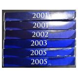 (2) 2001, 2002-2003, (2) 2005 US PROOF SETS (2) 2001, 2002-2003, (2) 2005 US PROOF SETS