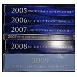 2005-2009 U.S. PROOF SETS 2005-2009 U.S. PROOF SETS