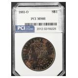 1881-O MORGAN DOLLAR PCI SUPERB GEM BU 1881-O MORGAN DOLLAR PCI SUPERB GEM BU