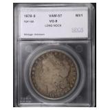 1878-S MORGAN DOLLAR VAM-57 SEGS VG-8