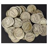 (52) MIXED DATES MERCURY DIMES (52) MIXED DATES MERCURY DIMES