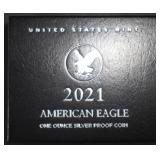 2021-W PROOF AMERICAN SILVER EAGLE OGP 2021-W PROOF AMERICAN SILVER EAGLE OGP