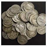 (40) MIXED DATES MERCURY DIMES (40) MIXED DATES MERCURY DIMES