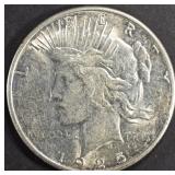 1925-S PEACE DOLLAR CH AU