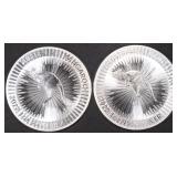 (2) 1 OZ .999 SILV 2022 AUSTRALIAN KANGAROO ROUNDS (2) 1 OZ .999 SILV 2022 AUSTRALIAN KANGAROO ROUNDS