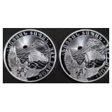(2) 1 OZ .999 SILV 2023 ARMENIAN NOAHS ARK ROUNDS (2) 1 OZ .999 SILV 2023 ARMENIAN NOAHS ARK ROUNDS
