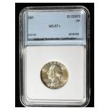 1961 WASHINGTON QUARTER SUPERB GEM BU+