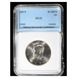 2001-P KENNEDY HALF DOLLAR SUPERB GEM+ BU