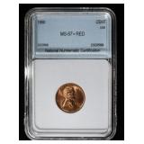 1950 LINCOLN CENT SUPERB GEM BU+ RED