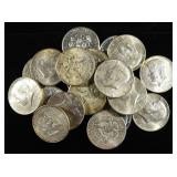 (20) 90% KENNEDY HALF DOLLARS