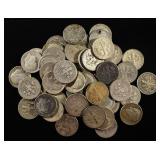 (50) 90% SILVER ROOSEVELT DIMES
