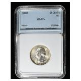 1949-D WASHINGTON QUARTER SUPERB GEM BU