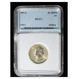 1951-S WASHINGTON QUARTER SUPERB GEM BU+