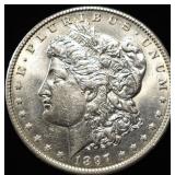1897-O MORGAN DOLLAR AU/BU