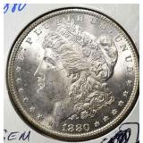 1880 MORGAN DOLLAR GEM BU