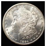 1884-CC MORGAN DOLLAR GEM BU
