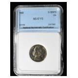 1959 JEFFERSON NICKEL SUPERB GEM BU FS