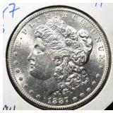 1887-S MORGAN DOLLAR CH BU
