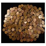 (500) WHEAT CENTS MIXED DATES