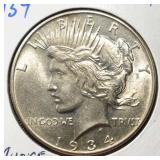1934 PEACE DOLLAR CHOICE BU