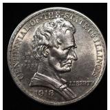 1918 LINCOLN COMMEM HALF DOLLAR CH BU