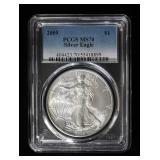 2009 AMERICAN SILVER EAGLE PCGS MS70