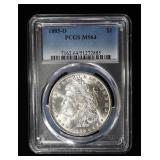 1885-O MORGAN DOLLAR PCGS MS64